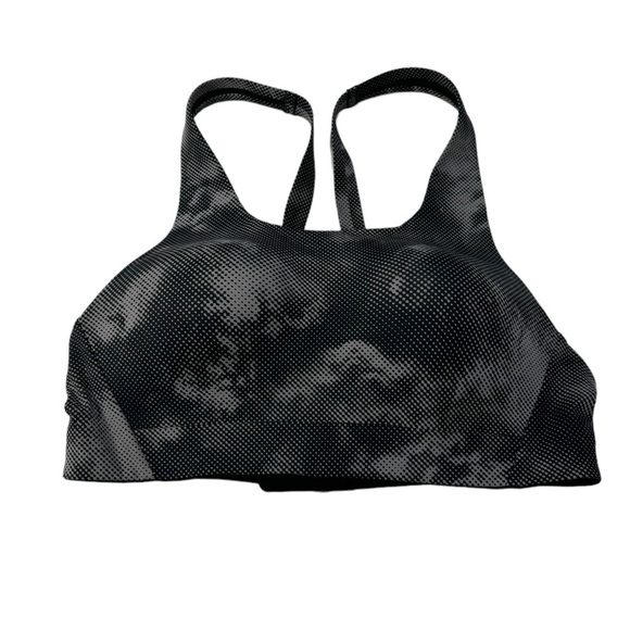 Athleta Advance Printed Sports Bra Black Nebula 32B - Picture 3 of 7